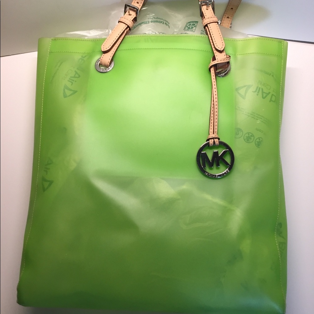 Michael Kors Jelly Tote Neon Green